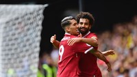 Pemain ini merupakan ujung tombak Liverpool. Pergerakan Roberto Firmino di lini depan bersama Mane dan Salah, disebut sebagai trisula maut (Alex Broadway/Getty Images)