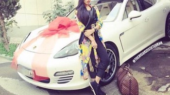 Mobil mewah sebagai hadiah ulang tahun adalah hal biasa yang diterima para pelakon kids rich of Instagram. Foto: Instagram @richkidsoftehran
