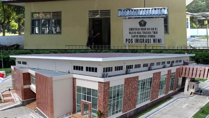 Pemerintah gencar mempercantik Pos Lintas Batas Negara (PLBN). Salah satunya adalah PLBN yang ada di Nusa Tenggara Timur. Begini foto sebelum dan sesudahnya.