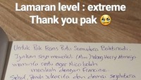 Bukan cuma sekali Ahok membantu pendukungnya untuk melamar kekasih. Pesan ini bahkan ditujukan untuk ayah dari perempuan yang hendak dilamar pendukung Ahok (Foto: Instagram @basukibtp)