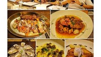 Saat makan bersama Al, El, dan Dul, oyster tetap menjadi pilihan bunda kece ini. Yummy !!!!, tulis Maia di instagram pribadinya. Foto: Instagram Maia Estianty