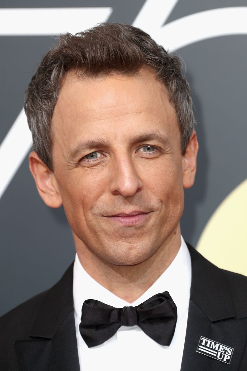BEVERLY HILLS, CA - JANUARY 07:  Host Seth Meyers attends The 75th Annual Golden Globe Awards at The Beverly Hilton Hotel on January 7, 2018 in Beverly Hills, California.  (Photo by Frederick M. Brown/Getty Images)