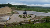 Begini penampakan megahnya Bendungan Raknamo di Kupang, NTT.