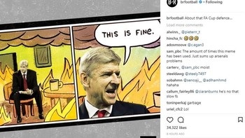 Tapi kalo Abah Wenger sih kayaknya udah biasa liat Arsenal kayak gini. Foto: istimewa