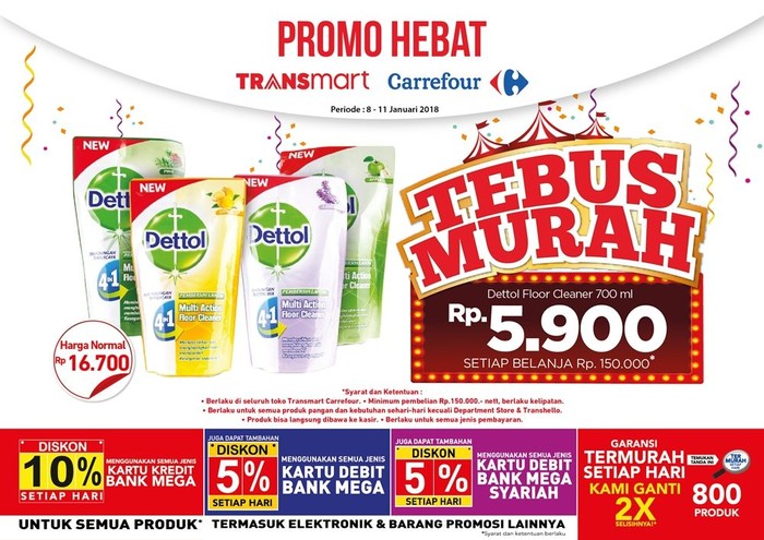Bersih-bersih dengan Promo Tebus Murah di Awal Pekan Transmart
