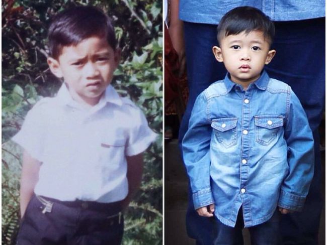 Foto Masa Kecil Agus-Ibas Yudhoyono dan Airlangga-Sakti 