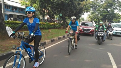 Eits! Jangan Salah Fokus, Begini Gaya Haruka eks JKT 48 Saat Olahraga