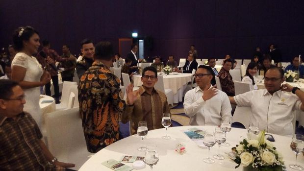 Sandiaga Hadiri Perayaan Natal HIPMI