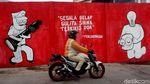 Kerennya Mural di Sepanjang Bantaran Kali Opak
