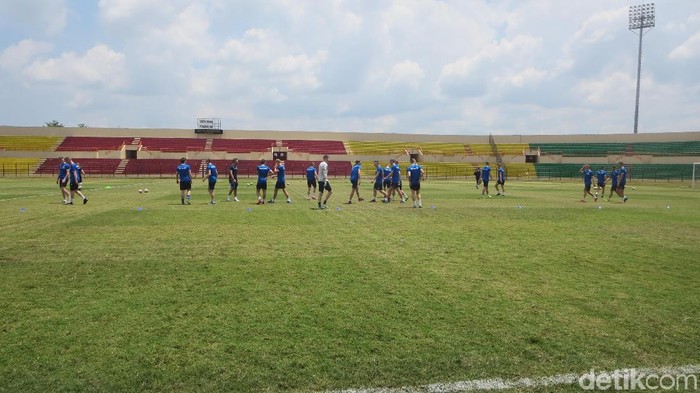Latihan Timnas Islandia di Stadion Sultan Agung, Bantul, Selasa (9/1/2018).