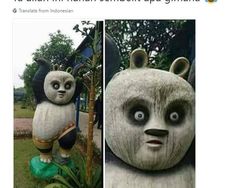 Deretan Patung Kocak yang Bikin Netizen Terpingkal