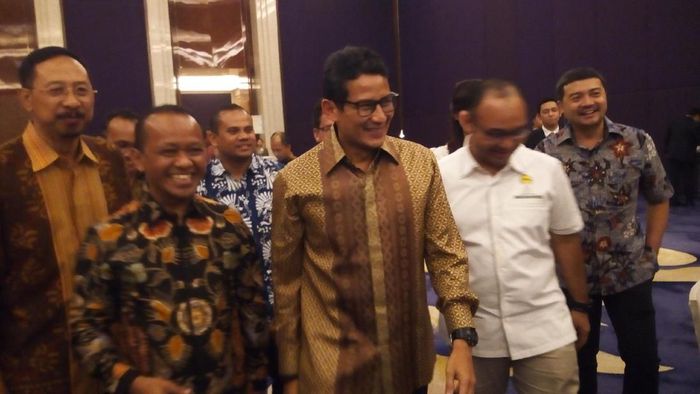 Foto: Wakil Gubernur DKI Jakarta Sandiaga Uno menghadiri perayaan Natal bersama Himpunan Pengusaha Muda Indonesia (HIPMI). (Haris Fadhil-detikcom) Foto: Wakil Gubernur DKI Jakarta Sandiaga Uno menghadiri perayaan Natal bersama Himpunan Pengusaha Muda Indonesia (HIPMI). (Haris Fadhil-detikcom)