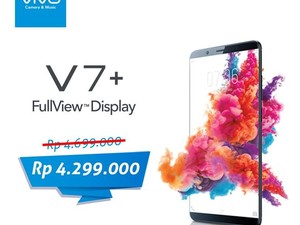 Beli Vivo V7+ Sekarang, Dapatkan Cashback Senilai Rp 400 Ribu