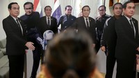 Ada sebanyak 17 replika diri Prayut yang akan diletakkan di dalam kompleks Government House. (Foto: Dailynews via REUTERS)