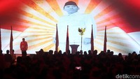HUT ke-45 PDIP tahun ini mengusung tema Pancasila Bintang Penuntun Indonesia Raya.
