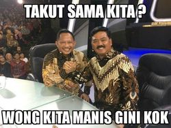 Meme Lucu Kapolri dan Panglima TNI Saat #MataNajwaPerdanaDiTrans7