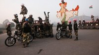 Aksi itu digelar untuk acara Republic Day yang merupakan parade di musim dingin.   