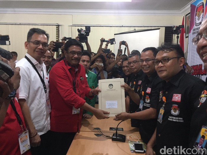 Berkas Pendaftaran Djarot-Sihar Lengkap, Besok Tes Kesehatan