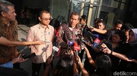 Mereka memberikan keterangan terkait pertemuan yang membahas pengelolaan dana haji.