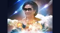 Aksi Susi meledakkan kapal seolah dibuat film. Istimewa.