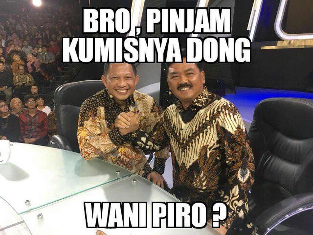 Meme Lucu Kapolri dan Panglima TNI Saat MataNajwaPerdanaDiTrans7
