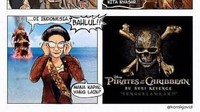 Selain digambarkan dalam komik, meme Menteri Susi juga jadi sekuel cerita baru di gambar singkat The Pirates Of The Caribbean. Kocak ya. Istimewa.