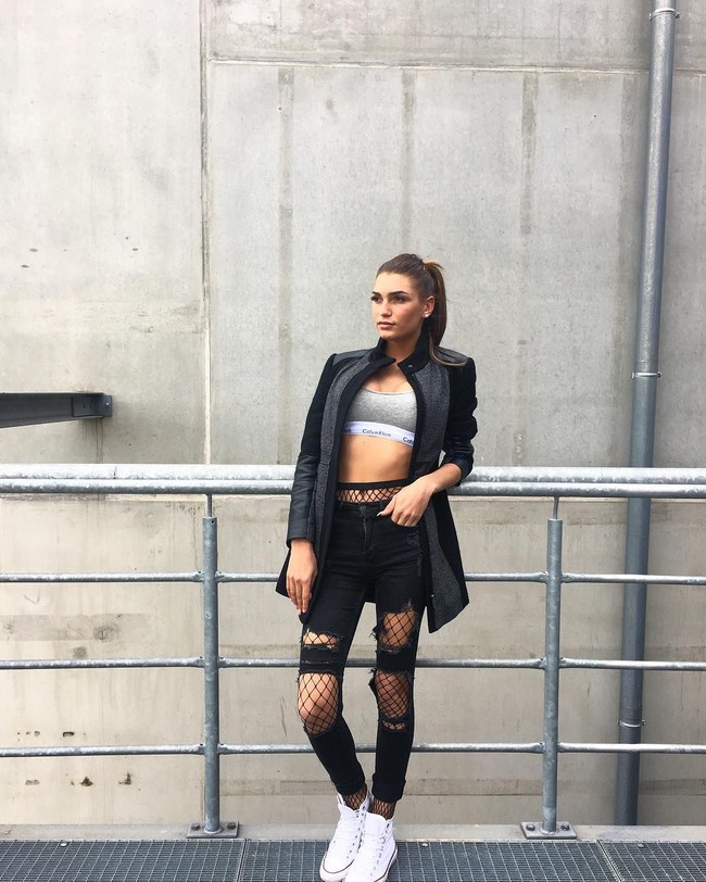Giuliana pernah menjadi salah satu kontestan di ajang pencarian model Germanys Next Top Model. Foto: Instagram