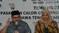 Sudirman Said dan Ida Fauziyah mendaftar ke KPUD Jateng pada Rabu (10/1). Mereka diusung oleh Gerindra, PKS, PAN, dan PKB. 