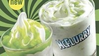 Kalau yang ini pasti bikin melek! McFlurry dengan paduan lime atau jeruk nipis yang asam. Bikin Anda merem melek. Foto: Istimewa