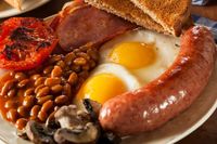 Ini dia tampilan full English breakfast.
