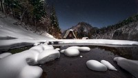 Atas kepiawaiannya dengan kamera, Naagaoshi berhasil memotret suasana Jepang yang diselimuti salju. Contohnya seperti foto ini yang diambil di Shirakawa-Go (@nagaoshi_ /Instagram)
