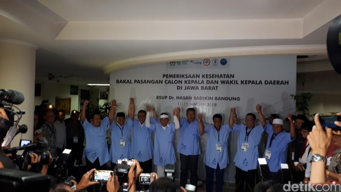 4 Paslon Pilgub Jabar Selesai Tes Kesehatan Selama 10 Jam