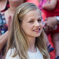 Putri Leonor yang berusia 12 tahun memiliki rambut pirang dan mata biru yang indah. Foto: Getty Images