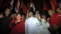 Masih di hari yang sama, Saifullah Yusuf (Gus Ipul) dan Puti Guntur Soekarno mendaftar ke KPUD Jatim.
