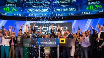 GoPro resmi melantai di bursa saham Amerika Serikat pada Juni 2014. Masa depan tampak cerah bagi GoPro tapi perlahan-lahan, kenyataan berkata sebaliknya. (Foto: GettyImages)