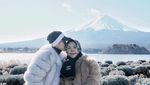 Foto: Saat Syahrini Datangi Danau Cantik di Kaki Gunung Fuji