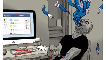 Manusia saat ini diibaratkan gila dengan tanda like ataupun love di dunia medsos. Semakin banyak yang memberi tanda tersebut, maka ada kepuasan sendiri penggunanya. (Foto: Asaf Hanuka)