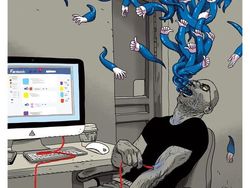 Ilustrasi Sindiran yang Gambarkan Hidup Masa Kini