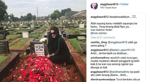Tunangan Anggita Sari Meninggal Dunia