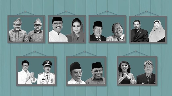 Infografis politik dinasti  di Pilkada