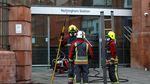 Foto: Stasiun Nottingham Kebakaran, Begini Situasi Pemadamannya