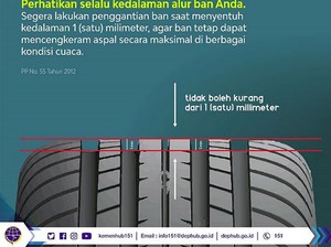 Ban Tipis Bisa Kena Kurungan Penjara Lho!