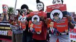 Koalisi Aksi Mahasiswa dan Pemuda untuk Pemerintah Bersih Demo di Depan Istana