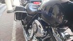 Foto: Ini Gaya Nyentrik Plt Wali Kota Cilegon Ngantor Naik Harley