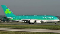 Foto: Terakhir, ada maskapai Aer Lingus dari Republik Irlandia yang turut masuk daftar. Tingkat ketepatan waktunya mencapai 84,46%. (aerlingus.com)