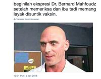 Ramai di Medsos, Meme 'Pakar Vaksin' Dr. Bernard Mahfoudz