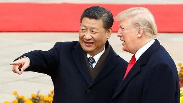 Presiden AS Donald Trump dan Presiden China Xi Jinping