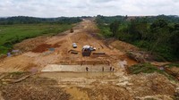 Jalan tol pertama di Kalimantan ini diperkirakan selesai akhir tahun 2018 dan dapat beroperasi pada 2019. Dok. Jasa Marga.