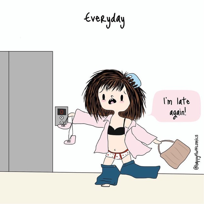 Hampir setiap hari, bagi wanita yang sulit untuk bangun pagi akan selalu terlambat untuk bekerja ataupun berangkat kuliah. Foto: Instagram