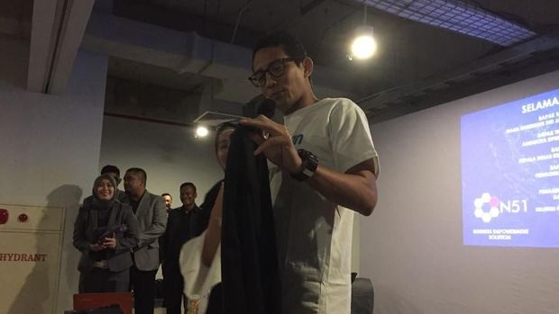 Sandiaga menolak pemberian celana dari peserta program OK OCE.